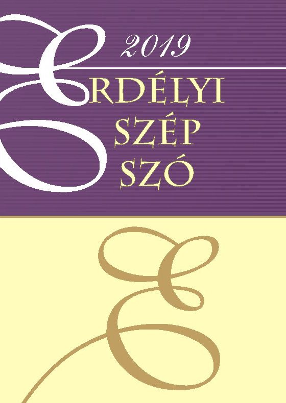 Erdélyi szép szó 2019 borítója
